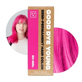 Good Dye Young Tinte para El Cabello Semipermanente, Vegano y Sin Crueldad, Durar Hasta 24 Lavados, Color de Cabello Acondicionador No Dañante (5Fl Oz, Ex Niña)