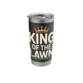 King of the lawn, lawn mower operator, gardener Stainless Steel Insulated Tumbler