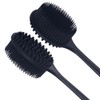 Juego Cepillos Exfoliantes Multifuncionales Silicona Diseño Doble Cara Limpieza Espalda