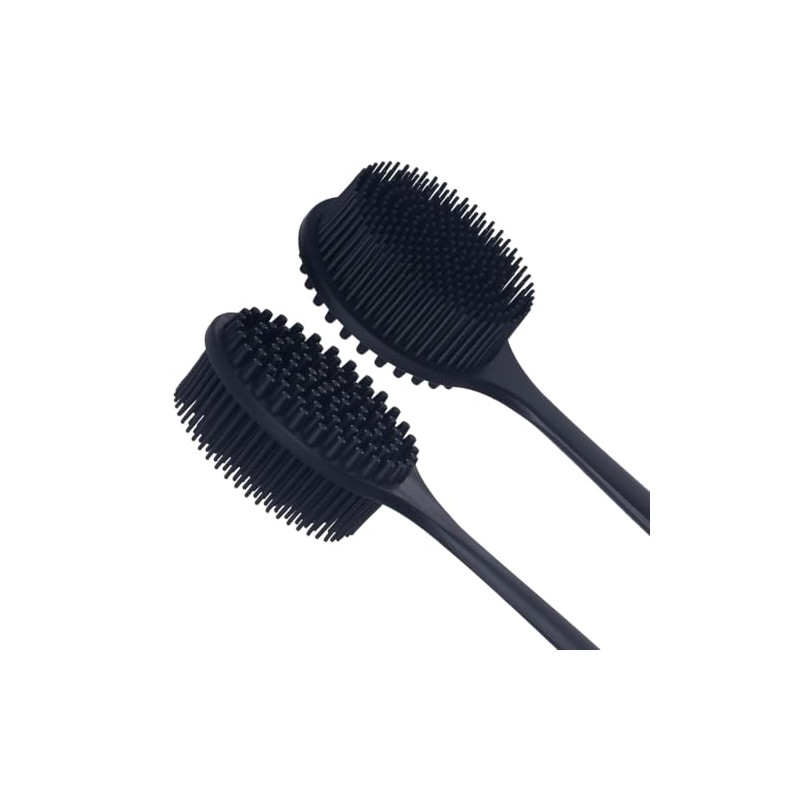 Juego Cepillos Exfoliantes Multifuncionales Silicona Diseño Doble Cara Limpieza Espalda