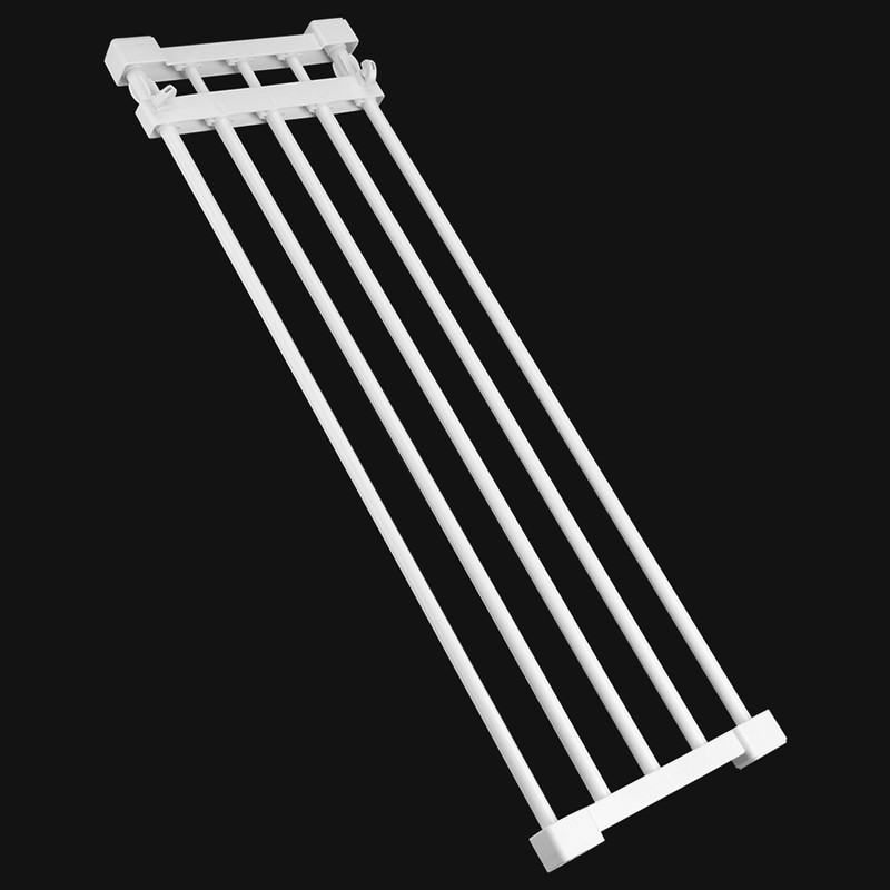 Adjustable Telescopic Storage Rack Cupboard Wardrobe Closet Divider Partition Shelf