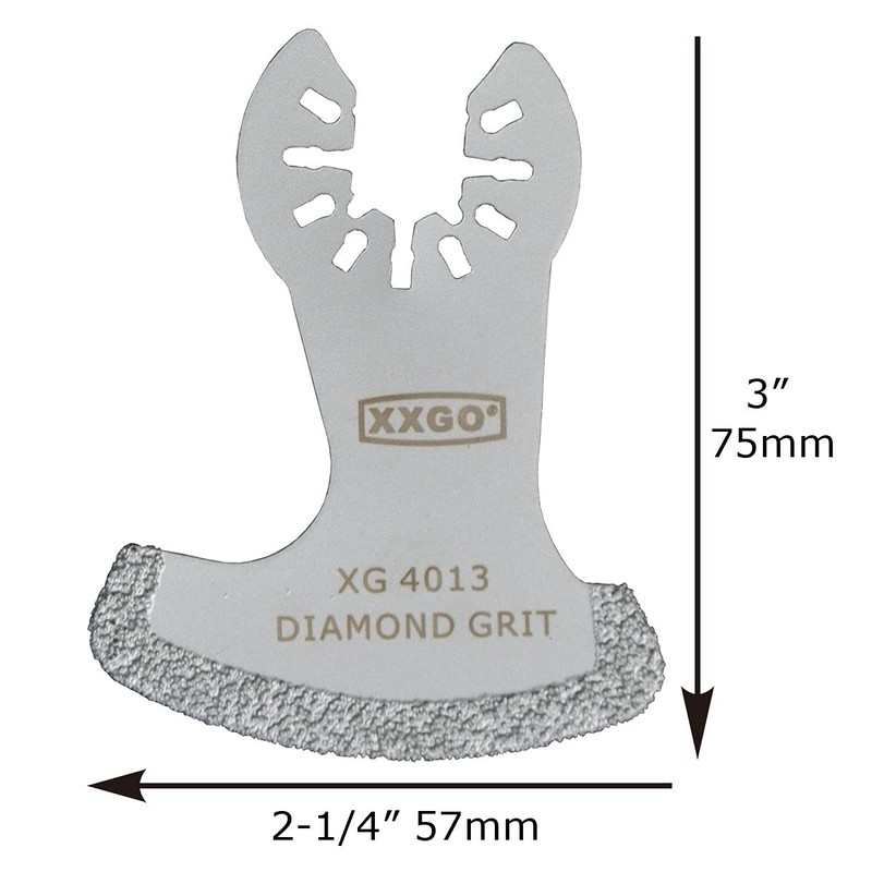 XXGO 6 Pcs Diamond Oscillating Multi Tool Saw Blades for