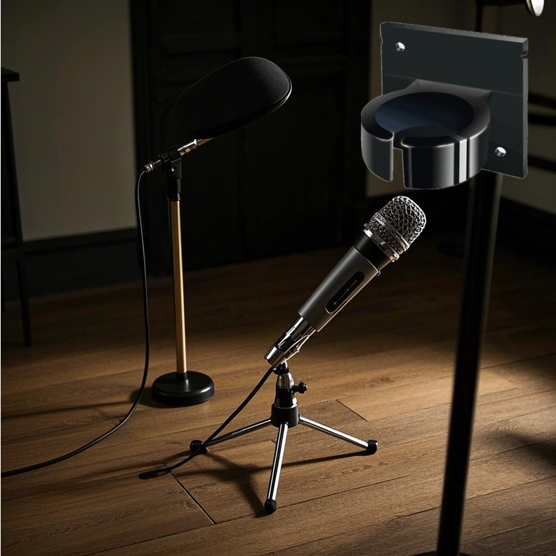 4 PCS Microphone Clips Universal Microphone Holders Microphone Bracket Clips