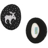 Earbags Bandless Ear Warmers/Earmuffs Knitted Elk ­ Black - Medium
