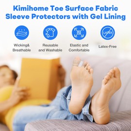 Woyuosn Premium Elastic Toe Separators, toe separators for women and Man, Silicone Toe Spacers for Overlapping Toe, Bunion Corrector with 2 Loops for feet, Hammer Toe Straightener (2PC)