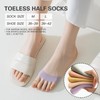 Caudblor 6 Pairs of Ankle Socks Women's Toe Socks Invisible