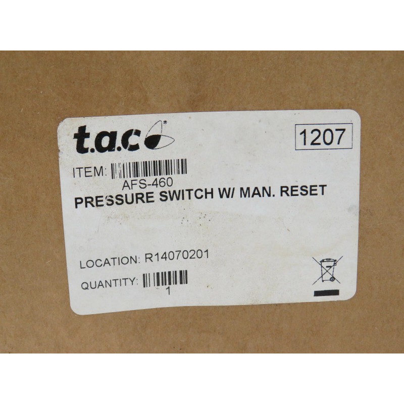 Cleveland Control T.A.C Cleveland Control AFS-460 Differential Pressure Switch with