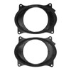 2pcs 6.5inch Black Door Speaker Adapter Spacer Rings with 2