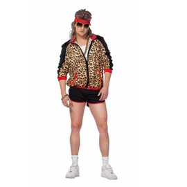 WILBERS & WILBERS 5748-80s/90s Men's Leopard Print Tracksuit Carnival