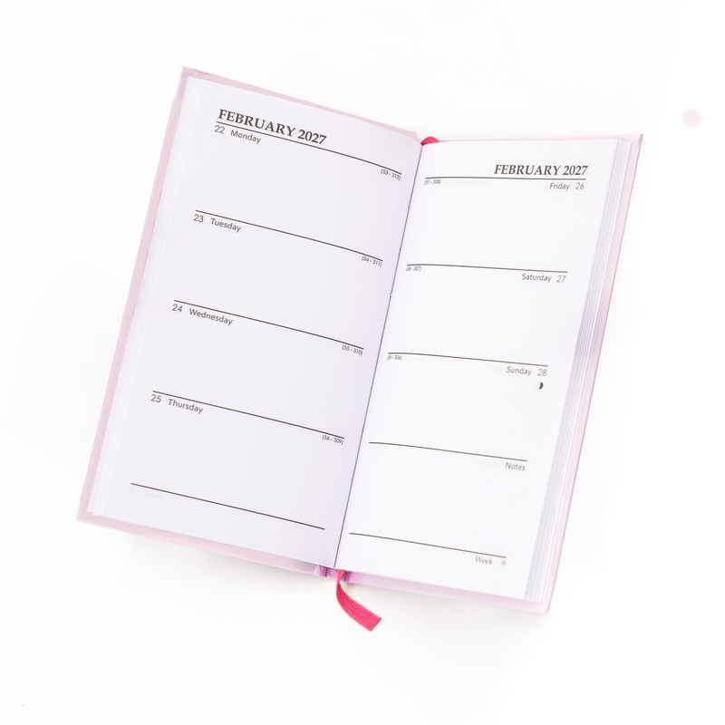 2027 Slim Diary Week to View - Bees Hardback Planner
