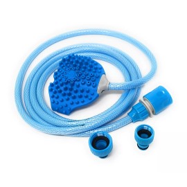 Duke's Handheld Pet Bathing Hose with Sprayer Brush