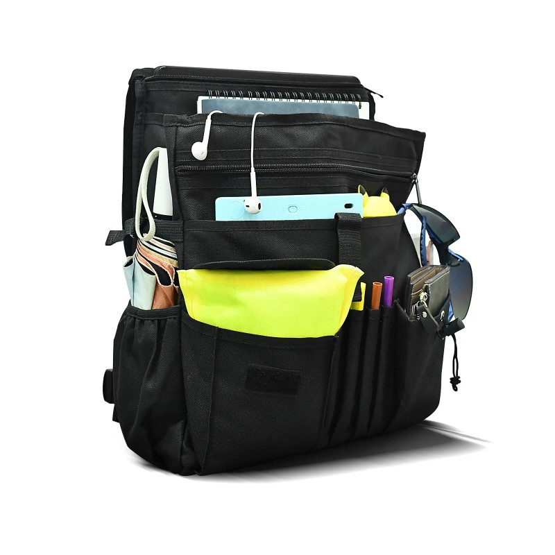 Unbranded Universal 14 Pocket Car Front Seat Organizer Laptop Files