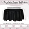 Entisn 1 Pack 90 Inch / 7.5 Ft Round Tablecloth,