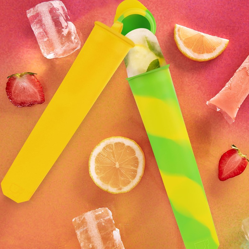 12 Pack Silicone Ice Pop Mold Reusable Silicone Popsicle Molds