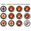 Afghanistan War Combat Veteran 3D Domed CAR Emblem Badge Sticker