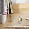 Pack of 50 Acrylic Card Stands: 57 mm Transparent Acrylic