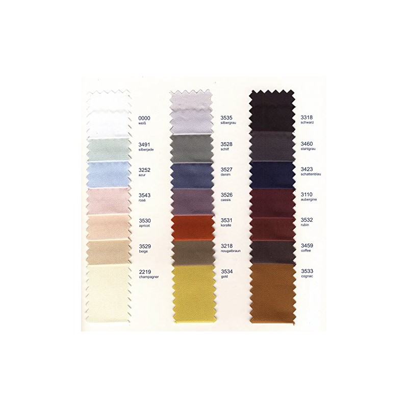 Curt Bauer fitted sheet satin white size 140x200 cm