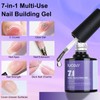 yehapp 7-In-1 Building Nail Gel, 2x8ml Clear Building Gel for