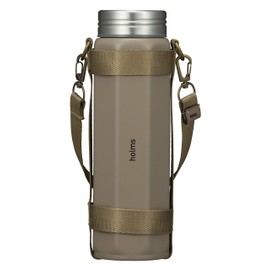 CBJAPAN Water Bottle, Beige, 16.2 fl oz (460 ml), Direct Drinking, Vacuum Insulated, Stainless Steel Bottle, Includes Dedicated Holder, Octa Bottle Holms