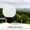 DOITOOL Acrylic Lamp Post Globe, White Lamp Globe, Round Plastic