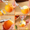 Orange Citrus Peelers 2PCS Upgraded - Stainless Steel Slicer Cutter