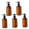 MERRYHAPY 5Pcs Emulsion Storage Bottles Refillable Press Lotion Containers for