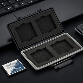 4 Slots CF Card Holder Case Compact Flash Memory Card Storage for Canon 5DM4 5DM3 5DM2 5D 5DS R 7DM2 7D 1DC 1DX 1DS 1D Mark IV III II Nikon D810 D810A D800E D800 D700 D300S D5 D4S D3S D3X DSLR Camera