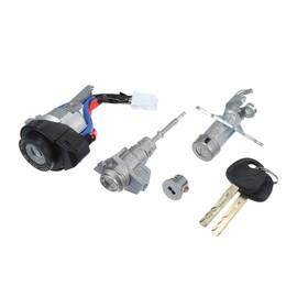 Hihaha NO.81900-C1B00/81970-C1A00 / Inner/Car Ignition Switch Door Lock Trunk Lock Glove Box Lock Kit for Hyundai Sonata 2015-2017 / Car Full Lock Cylinder Set/Metal / 1 Set/Black