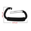 2 Packs Large Stroller Hooks, Aluminum Grocery Bag Handle Organizer