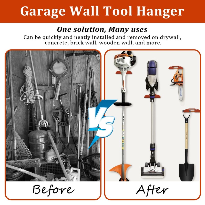 Weed Eater Hanger -1 Pack Heavy Duty Trimmer Rack Wall