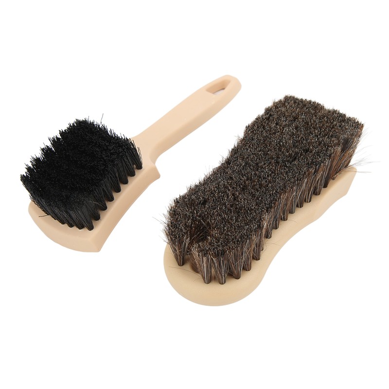 Car Wheel Tire Cleaning Brush Horsehair Interior Exterior for Leather