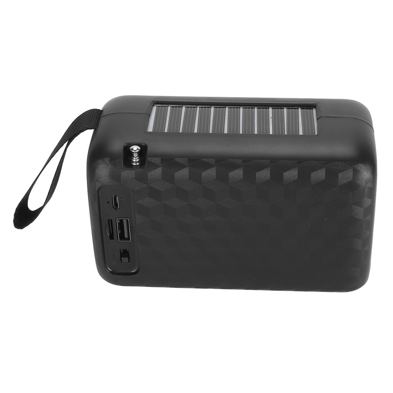 Portable Solar FM Radio Support USB Memory Card AUX Input