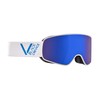 Black Crevice Unisex - Schladming Adult Ski Goggles White/Blue, Size