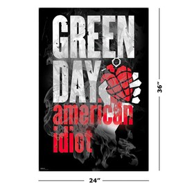 Green Day - Music Poster (American Idiot - Heart-Grenade) (Size: 24" x 36")