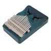 Finger Thumb Piano 17 Keys Exquisite Engraved Pattern Wood Kalimba