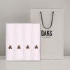 Daks Towel [Half Club/Daks Towel] Herringbone Teddy Face Towel 4 Sheets_White, Bulk / 닥스 타올 [하프클럽/닥스타올]헤링본테디세면 4매_화이트, 벌크
