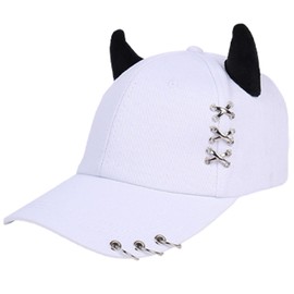 Busnos Mens Baseball Cap Baseball Hat Funny Trucker Hats for Men Women Cute White Distressed Baseball Cap Ponytail Hat for Women Fashionable