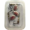 Mepps Aglia Special Trout Fishing Spinner, ARGENT POINTS ROUGES PAR