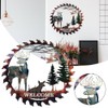 Metal Wall Art Cut Decor Elk Saw Blade Wall Deer