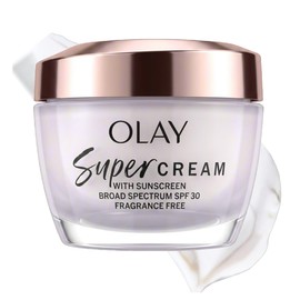 Olay Super Cream Protector Solar Spf Hidratante Facial Ligero Fragancia Protección Cuidado Piel Iluminante Reafirmante Niacinamida Vitamina
