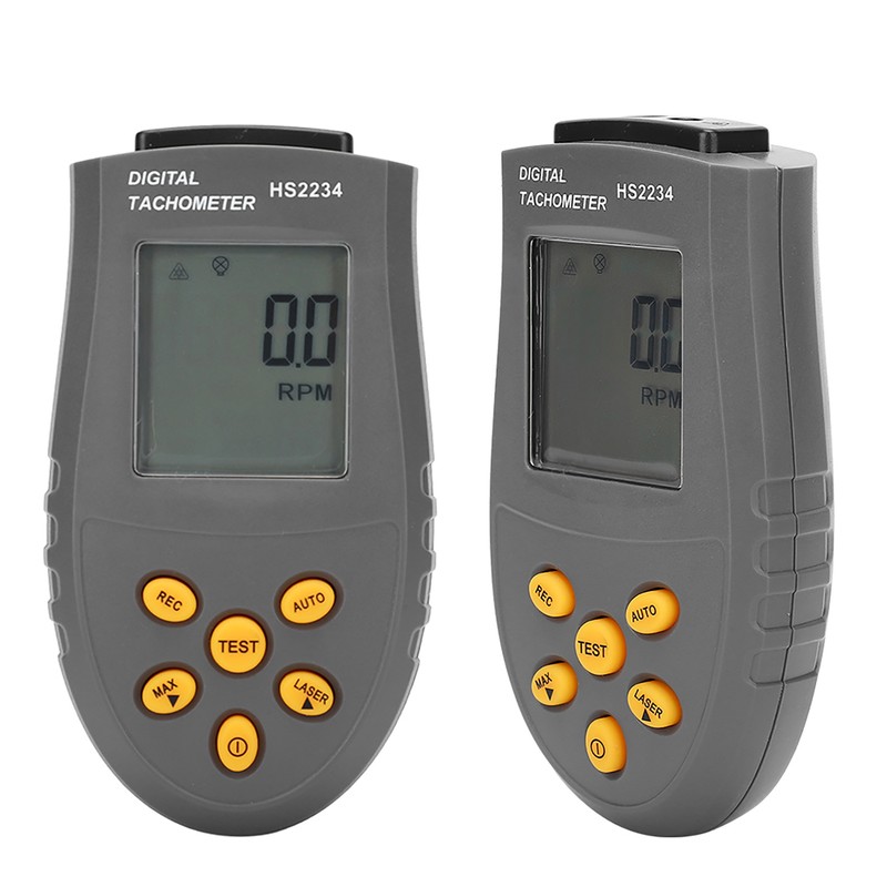 HS2234 Tachometer Non Contact Digital Display Speedometer Digital TachometersBlack