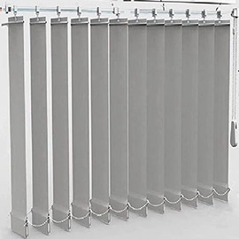 10PCS Vertical Curtain Simple Hanging Film, Vertical Blind Top Hanger, Vertical Curtain Repair Clip, Vertical Blind Repair Blade Protector (White, 89MM)