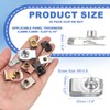 PATIKIL U-Style Clip-On Nut, 20 Pack M5-0.8 Regular Extruded U-Nut