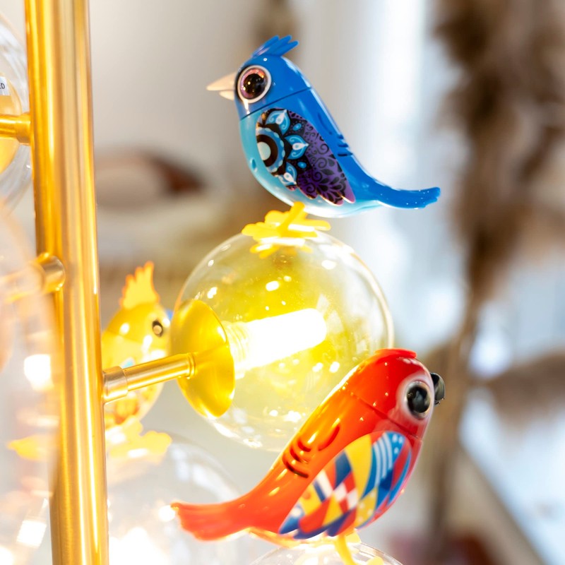 Bizak 62008611 Digibirds Bird Toy, Red/Blue, 8.5 cm