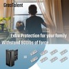 GreaTalent 4Pack Home Security Door Reinforcement Lock Childproof, Add High