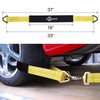 Trekassy Wheel Car Tow Dolly Basket Straps with Flat Hooks