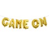 GAME ON Balloons Black Birthday Game Theme Banner Decoration &