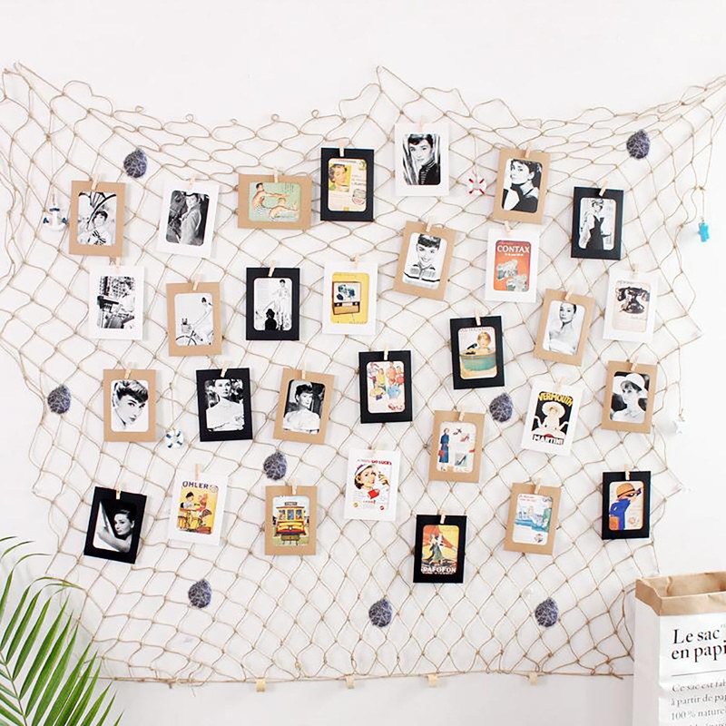 Fishing Net with Shells 200 cm x 150 cm Fishing