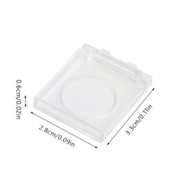 Hufopik 2PCS Diamond Painting Accessories Light Pad Switch Cover, Diamond Art Light Pad Touch Button Protector Cover for Light Pad, Light Table, Light Board，10PCS Back Sticker