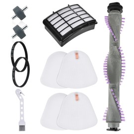 NV360 Roller Brush Filter Kit for Shark Navigator Lift Away Vacuum NV350 NV351 NV352 NV355 NV356 NV356E NV358 Replacement Parts, 1 Brushroll, 1 HEPA+2 Foam & Felt Filter, 2 Belts, 2 Wheels